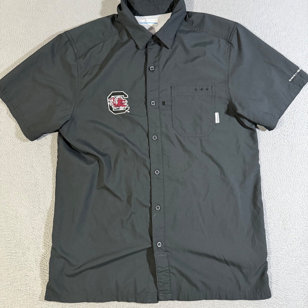 Columbia Sportswear South Carolina Gamecocks Omni-Shade Button Shirt‎ Mens Small